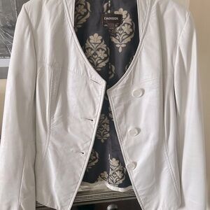 Danier Women's White Leather Jacket